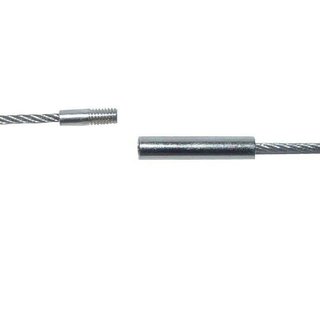 Stahl-Halsreifen silberfarbig fr Bohrungen ab 2,5 mm, 42 cm lang