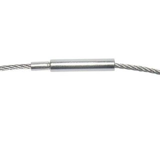 Stahl-Halsreifen silberfarbig fr Bohrungen ab 2,5 mm, 42 cm lang