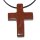 Goldfluss Kreuz  Anhänger 45 x 35 x 8 mm mit Bohrung: ca. 2,5 mm