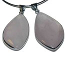 Rosenquarz Anhnger ca. 50 x 25 mm oval mit...