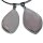 Rosenquarz Anhänger ca. 50 x 25 mm oval mit silberfarbiger Fassung 1 Stück
